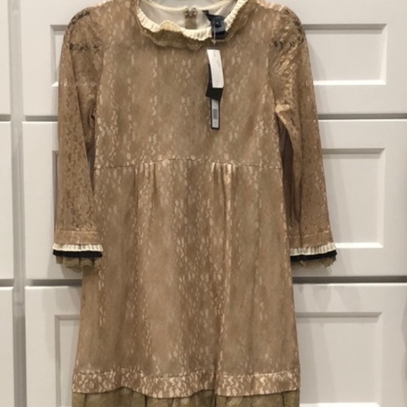 ISO (do not buy) Marc by Marc Jacobs Gold lace Dita dress - Picture 3 of 3
